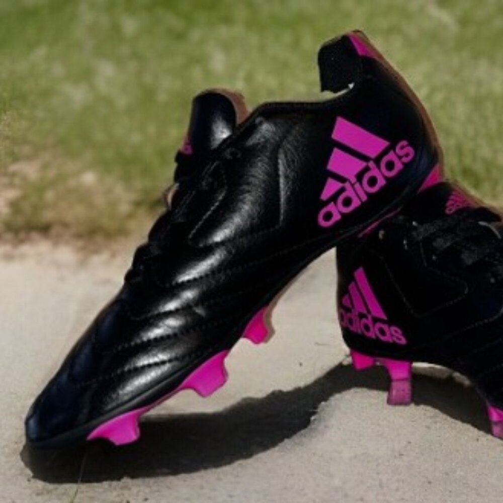 Adidas Goletto VIII Soccer Cleats Youth Black/Pink Size 5.5 PBB 698007